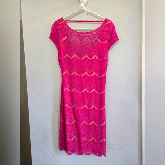 bebe Dresses & Skirts - Vintage bebe Fuschia Dress Size Small